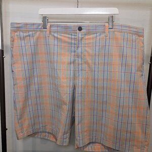 Tommy Bahama Big & Tall Set the Sail Plaid IslandZone® Shorts Size 48 Waist